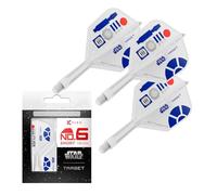 Target Darts Star Wars R2-D2 K Flex Alette e Aste Integrate per Freccette | R2D2 Confezione da 3 K-Flex, N. 6 | Disney K-Flex Accessori, Corto (19mm)