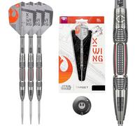 Target Darts Star Wars X-Wing 90% Tungsteno Punta in Acciaio Freccette, 26G | Punte Swiss Points in Argento GRD, Aste PRO Grip, Alette X Wing N. 6 PRO Ultra e Strumento Swiss Point