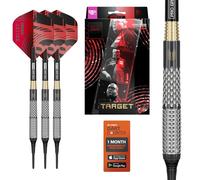 Target Darts Stephen Bunting G5 Void Punta Morbida Freccette, 18G | 90% Tungsteno Nero Cryo Tips, Generazione 5 Proiettile Freccette Set, PRO Grip Evo e N. 2 Voli | Player Edition Professionale