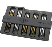 TARGET Darts Swiss Point Holder Case - Custodia per Freccette con Strumento di rimozione (Contiene 5 Set di Punti) 15 Punte/Porta Punte, Incluso Strumento di Segnalazione Swiss Point e Guida alle