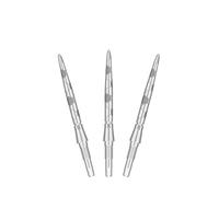 TARGET Darts Swiss Point Storm Punte di Freccette in Acciaio, Onyx (3 Confezioni Set di Punte) 26MM - Argento | Cambia Punte per Freccette, Punte di Ricambio, Accessori Freccette
