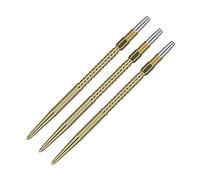 Target Darts Swiss Points, Fire Swiss Point - Set di 3 punte per freccette da 40 mm, colore: oro | Cambio di punte per freccette professionali