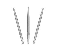Target Darts Swiss Punte SLK Luke Littler Punte di Freccette (3 Pack Set of Tips) 30MM - Argento | Texture Ruvida, Punte di Ricambio in Acciaio per Freccette, Accessori Professionali