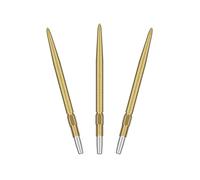 Target Darts Swiss Punte SLK Luke Littler Punte di Freccette (3 Pack Set of Tips) 30MM - Oro | Texture Ruvida, Punte di Ricambio in Acciaio per Freccette, Accessori Professionali