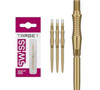 Target Darts Swiss Punte Storm Dart, RST (Set di 3 Punte) 30MM/35MM/42MM - Oro/Argento/Nero | Punte per Freccette, Punte Swiss Storm, Accessori Professionali per Freccette