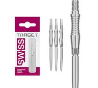 Target Darts Swiss Punte Storm Dart, RST (Set di 3 Punte) 30MM/35MM/42MM - Oro/Argento/Nero | Punte per Freccette, Punte Swiss Storm, Accessori Professionali per Freccette