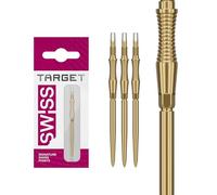 Target Darts Swiss Punte Storm Dart, RST (Set di 3 Punte) 30MM/35MM/42MM - Oro/Argento/Nero | Punte per Freccette, Punte Swiss Storm, Accessori Professionali per Freccette