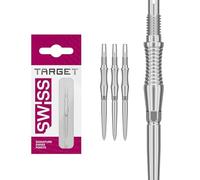Target Darts Swiss Punte Storm Dart, RST (Set di 3 Punte) 30MM/35MM/42MM - Oro/Argento/Nero | Punte per Freccette, Punte Swiss Storm, Accessori Professionali per Freccette