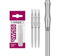 Target Darts Swiss Punte Storm Dart, RST (Set di 3 Punte) 42MM - Argento | Punte per Freccette, Punte Swiss Storm, Accessori Professionali per Freccette