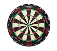 Target Darts TOR Bersaglio, Punta in Acciaio Dart Board con Opzionale 360 Gradi LED Luce Ring | Standard di Competizione Punta in Acciaio Bersaglio con Riparazione Kit, Thin Staple-less Wire Sistema