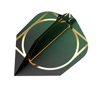 Target Darts Unisex Adult Cult Pro Ultra No.6 Dart Flights, nero, verde e oro
