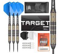 Target Darts Vitus 24G Set di Freccette con Punta in Acciaio Ottone - 6 Aste PRO Grip - 9 Alette PRO Ultra - Custodia per Freccette