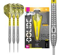 TARGET Freccette Bolide 90% Tungsteno Swiss Point Steel Tip Set di 3, Barrel 03, 22 Grammi | con Steli PRO Grip, Alette Numero 6, Swiss Points | Freccette Professionali