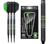 TARGET Freccette Vapor 8 Nero Verde 18G 80% tungsteno Set Freccette Punta Morbida, 100446