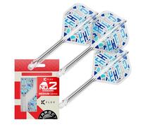 Target Japan Charis 2025 K Flex Freccette Alette e Aste Sistema, N. 2 | Confezione da 3 Kflex all in Un Volo, Cathy Leung Accessori per Freccette | K-Flex Aste per Freccette - Moyen