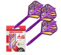 Target Japan Endeavour K Flex Freccette Alette e Aste Sistema, No.2/No.6 | Pack of 3 Kflex Tutto in Uno Volo, Player Edizione Kasumi Freccettes Accessori | K-Flex Dart Stelo - Corto/Intermedio/Medio