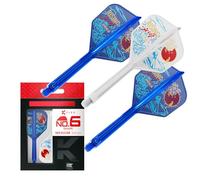Target Japan K-Flex Rising Sun Haruki Muramatsu No.6 Voli e astine per Freccette KFlex | Confezione da 3 Accessori K Flex Player Edition | Astine per Freccette KFlex, Medio (33mm)