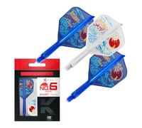 Target Japan K-Flex Rising Sun Haruki Muramatsu No. Voli e astine per Freccette KFlex | Confezione da 3 Accessori K Flex Player Edition | Astine per Freccette KFlex, Corto (19mm)