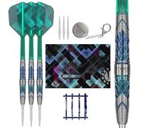 Target Japan Kaze Series Ceros 02 Set di Freccette con Punta in Acciaio E Kflex, 23G | Barilotto in Tungsteno al 90%, Alette e Aste K-Flex, Punte Storm Swiss, Punta LNC