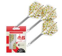 Target Japan Mayo G2 K Flex Dart Voli e Albero, No.2 Standard/No.6 Forma | Corto/Intermedio/Medio, Confezione da 3 Kflex Tutto In Uno Volo e Albero, Giocatore Edition Mayuko Morita Freccette Accessori