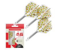 Target Japan Mayo G2 K Flex Dart Voli e Albero, No.2 Standard/No.6 Forma | Corto/Intermedio/Medio, Confezione da 3 Kflex Tutto In Uno Volo e Albero, Giocatore Edition Mayuko Morita Freccette Accessori