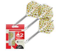Target Japan Mayo G2 K Flex Dart Voli e Albero, No.2 Standard/No.6 Forma | Corto/Intermedio/Medio, Confezione da 3 Kflex Tutto In Uno Volo e Albero, Giocatore Edition Mayuko Morita Freccette Accessori