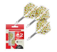 Target Japan Mayo G2 K Flex Dart Voli e Albero, No.2 Standard/No.6 Forma | Corto/Intermedio/Medio, Confezione da 3 Kflex Tutto In Uno Volo e Albero, Giocatore Edition Mayuko Morita Freccette Accessori