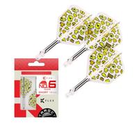 Target Japan Mayo G2 K Flex Dart Voli e Albero, No.2 Standard/No.6 Forma | Corto/Intermedio/Medio, Confezione da 3 Kflex Tutto In Uno Volo e Albero, Giocatore Edition Mayuko Morita Freccette Accessori