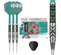 Target Japan Mikuru Suzuki The Miracle G6 90% Set di Freccette con Punta d'Acciaio in tungsteno K-Flex Swiss Point, 23G | Volo di Freccette KFlex, Punte Swiss Storm Nano, Punte d'Acciaio Argento