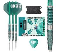 Target Japan Miracle G7 Freccette con Punta in Acciaio e Kflex, 23G/25G | Set di Freccette al 95% in Tungsteno, Alette e Aste K-Flex N. 2, Punte Nano Storm Swiss Point, Mikuru Suzuki Gen 7