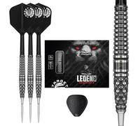 Target Japan Paul Lim G8 90% Set di freccette con punta d'acciaio in tungsteno K-Flex Swiss Point, 24G | volo per freccette KFlex, punte Swiss Storm Nano, punte d'acciaio nere e argento con alberi