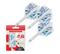 Target Japan Rising Sun K Flex Freccette Voli e Alberi Sistema, No.6 | Confezione da 3 Kflex All In One Volo, Haruki Muramatsu Accessori | K-Flex Dart Stem - Corto