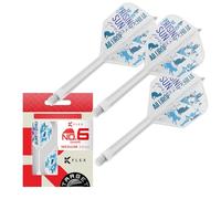 Target Japan Rising Sun K Flex Freccette Voli e Alberi Sistema, No.6 | Confezione da 3 Kflex All In One Volo, Haruki Muramatsu Accessori | K-Flex Dart Stem - Medio