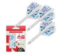 Target Japan Rising Sun K Flex Freccette Voli e Alberi Sistema, No.6 | Confezione da 3 Kflex all in One Volo, Haruki Muramatsu Accessori | K-Flex Dart STEM - Intermedio