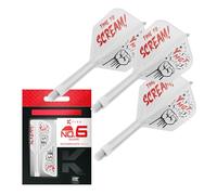 Target Japan Scream K Flex Freccette e Sistema di Aste, No.6 | Confezione da 3 Aste Kflex All In One, Player Edition Akito Yamagata Accessori per Freccette | Freccette K-Flex - Intermedio (26mm)