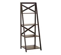 Target Marketing Systems - Scaffalatura a 4 ripiani, moderna libreria, organizer per casa, ufficio e soggiorno, 50,8 cm, caffè espresso