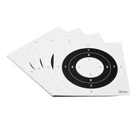 Target P25 Target* | 26 x 26 cm | cartone 250 g/m² | ideale per riprese di precisione e multidistanza, 9, 10 e mouche in colore carta (100 pezzi)