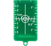Target, piastra ricevitore magnetica, scheda riflettente rossa e verde per soffitto, forte supporto magnetico, compatibile con doppio fascio, 10,5 x 5,5 cm, per layout di costruzione (verde)