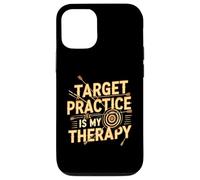 Target Practice Is My Therapy Archery Bow Arrow Custodia per iPhone 12/12 Pro
