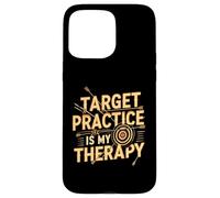 Target Practice Is My Therapy Archery Bow Arrow Custodia per iPhone 15 Pro Max
