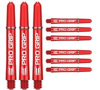 TARGET PRO Grip Shafts, Corpo Freccette Unisex, Rosso, Short-34mm