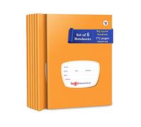 TARGET PUBLICATIONS Big Square - Quaderni per bambini, 172 pagine a righe, copertina morbida rilegata, libri per esercizi matematici per bambini, 18 x 24 cm circa, set da 6, GSM 57