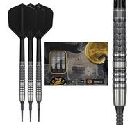 Target Set di freccette Japan Black Marque Lumiere 3.0 90% tungsteno K-Flex con punta morbida, 18,5 g, punte pixel nere 2BA, alette e alberi neri K-Flex No.6 (forma) (Blackmark Lumiere 3.0)