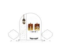 Targhe 'Avvento per la decorazione della tavola - ornamento decorativo per desktop conto alla rovescia per le vacanze al centro, decorazione da tavolo in acrilico per la casa, tavolo da