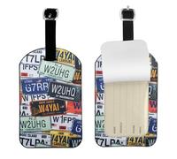 Targhe da viaggio per bagagli, eleganti, 10,9 x 7,9 cm, accessorio per valigie