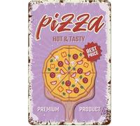 Targhe decorative con citazioni sulla pizza, insegne in metallo per caverne dell'uomo, insegne in metallo per pizza per hotel, ristoranti, negozi, bar, pub, garage, terrazze, decorazioni da parete, 1