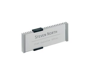 Targhe DURABLE INFO SIGN alluminio/acrilico trasparente/argento metallizzato 149