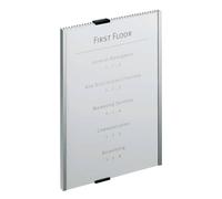 Targhe DURABLE INFO SIGN alluminio/acrilico trasparente/argento metallizzato 210