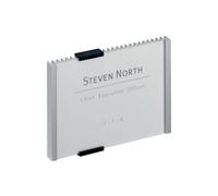 Targhe DURABLE INFO SIGN alluminio/acrilico trasparente/argento metallizzato ins