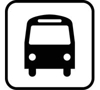 Targhe e cartelli per fermata del bus in alluminio, per esterni, 30,5 x 30,5 cm